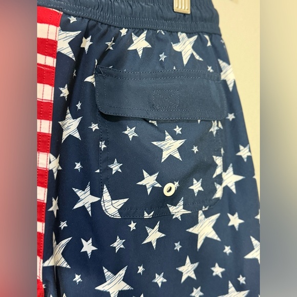 Patriotic Kids Shorts Red White & Blue Stars & Stripes Summer Outfit Size XL - Picture 3 of 5